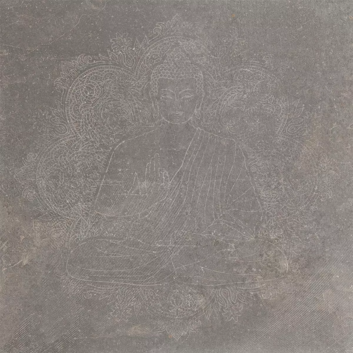 Floor Tiles Stone Optic Horizon Brown Decor Buddha