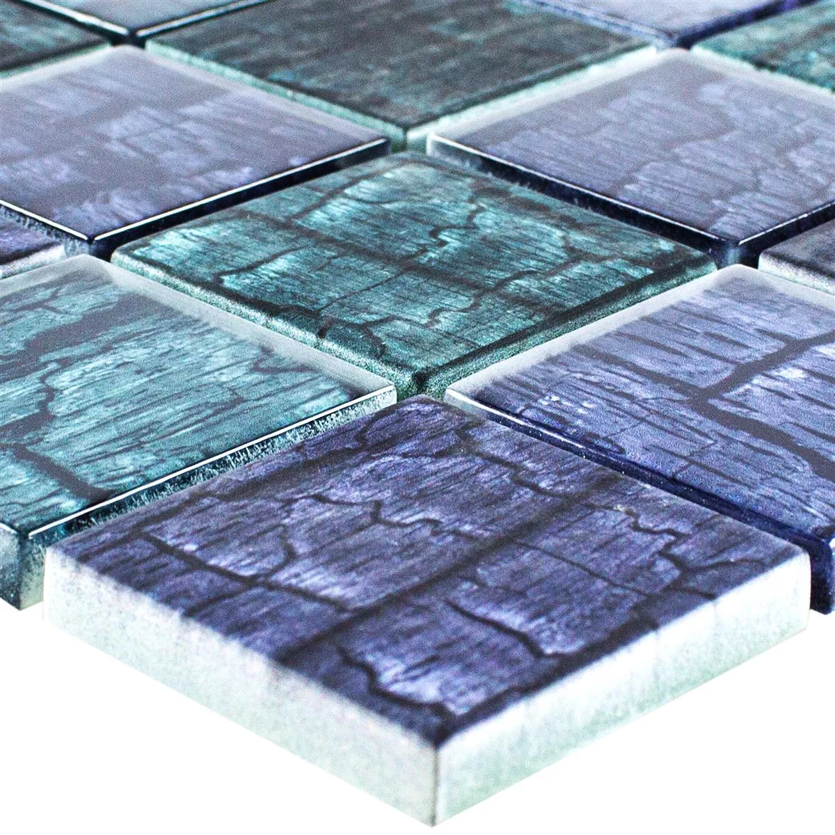 Sample Glass Mosaic Tiles Saraland Green