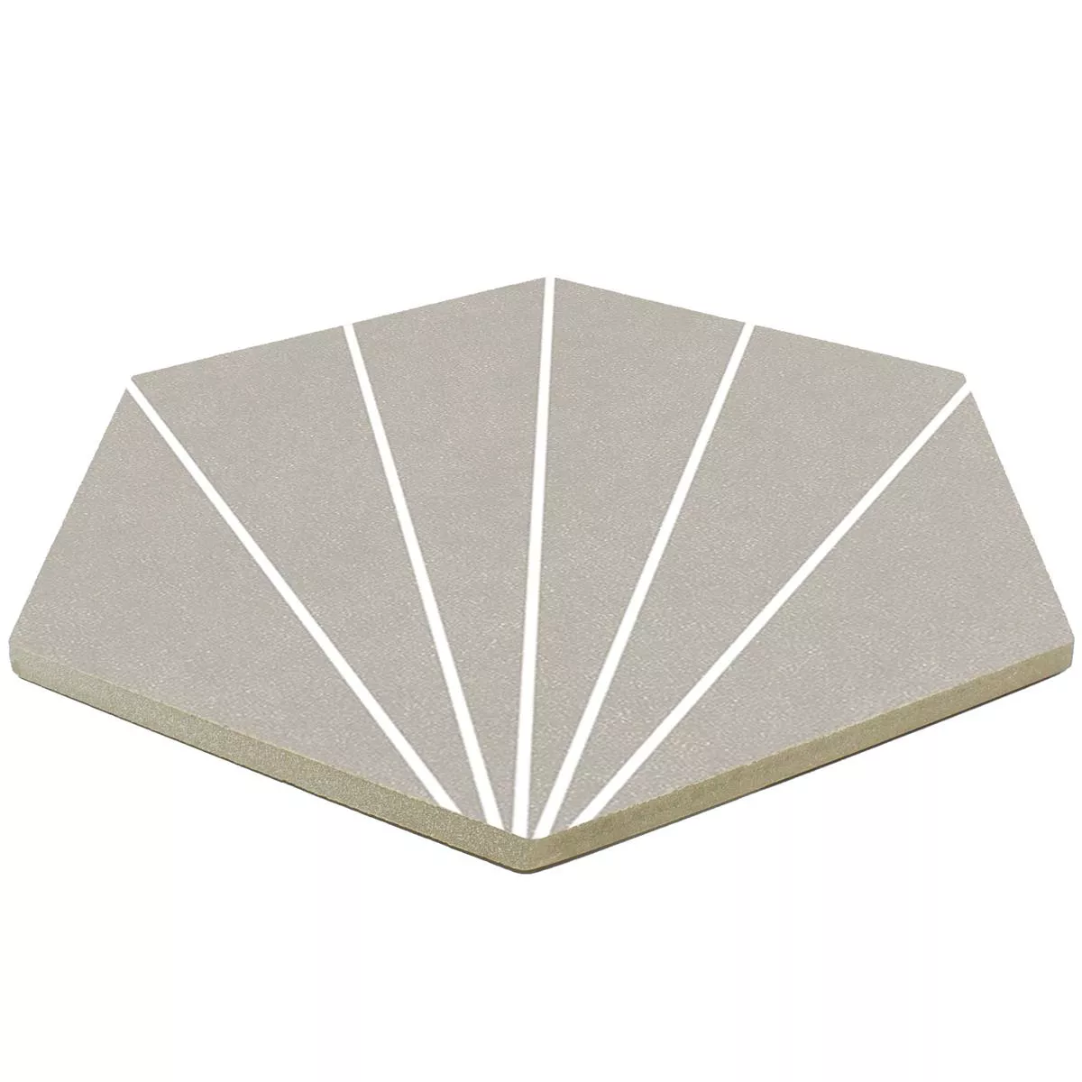 Porcelain Stoneware Tiles Millennium Hexagon 3D Optic Green 22,5 x 25,9cm