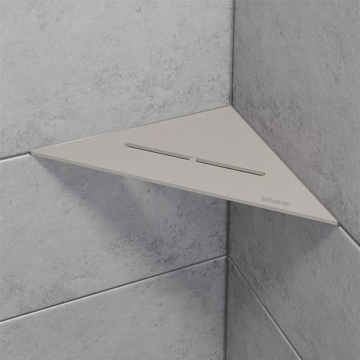 Wall shelf shower shelf Schlüter triangle 21x21cm Pure