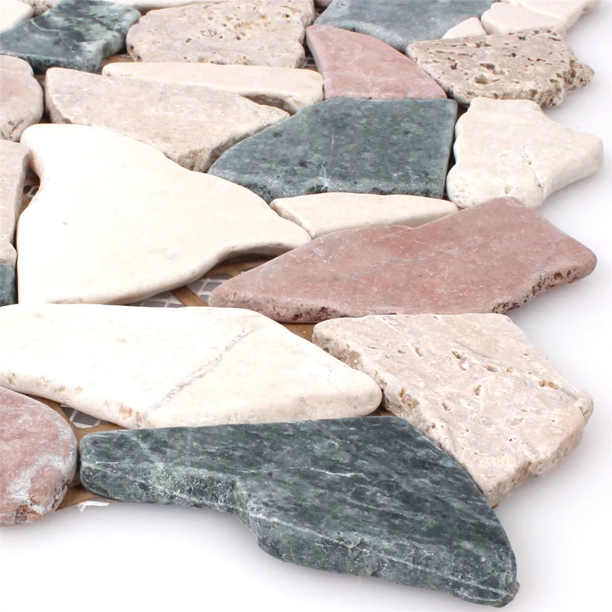 Marble Broken Natural Stone Mosaic Tiles Solares Colored Marble Broken Natural Stone Mosaic Tiles Solares Colored