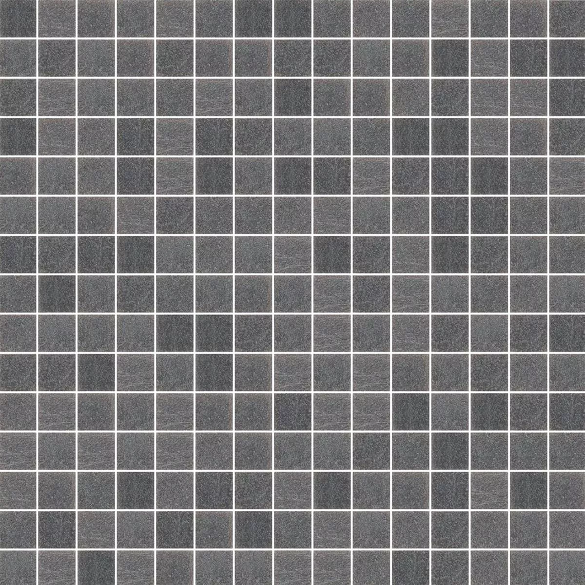 Glass Mosaic Tile Trend-Vi Vitreo 154 Dark Grey 20x20mm