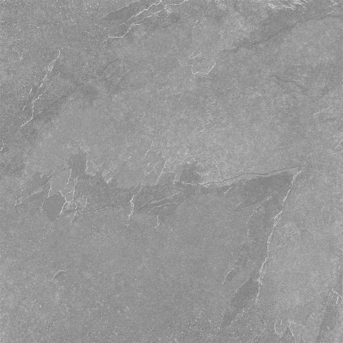 Sample Floor Tiles Memphis Stone Optic R10/B Anthracite 60x60cm