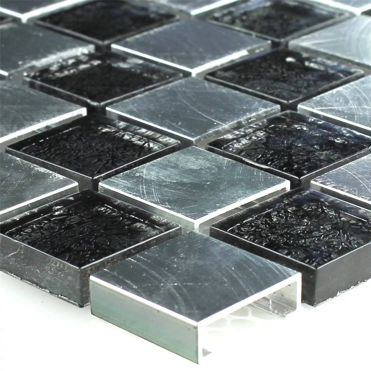 Sample Mosaic Tiles Metal Glass Chess Board 