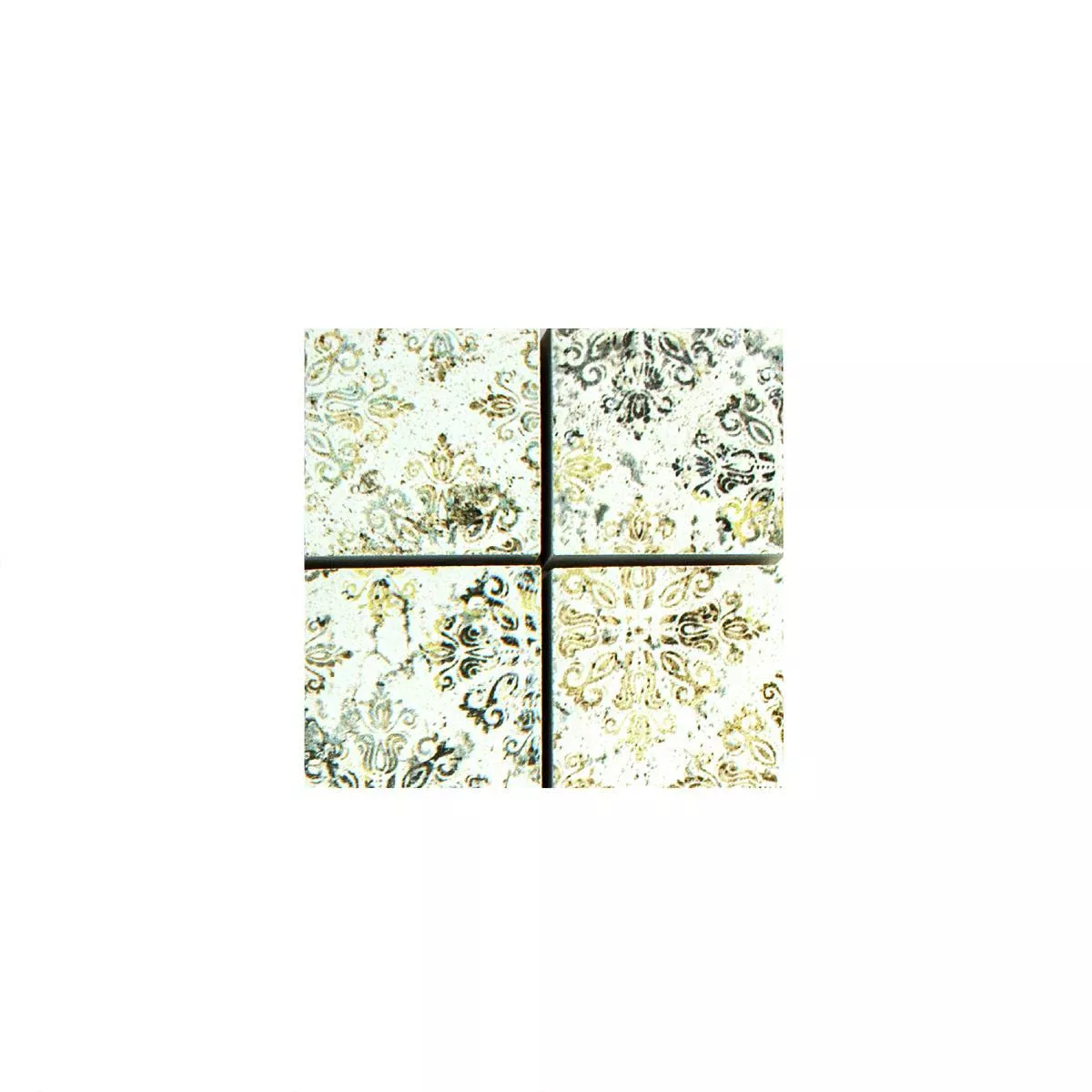 Sample Ceramic Mosaic Tiles Bellona Effect Light Colored