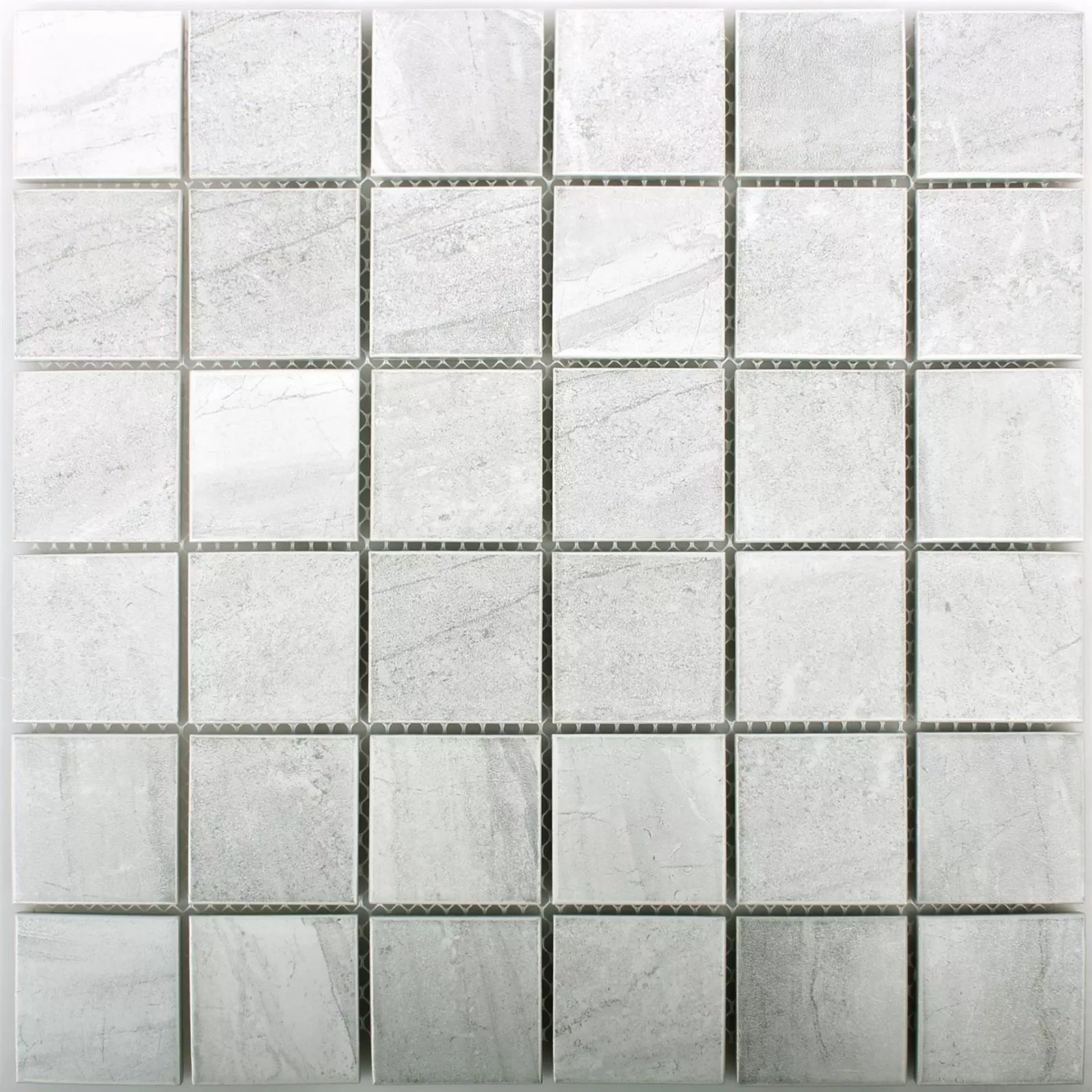 Ceramic Beton Optic Mosaic Tiles Shepherd Grey