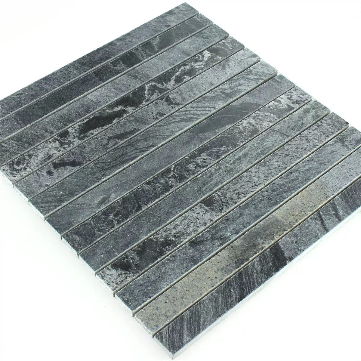 Mosaic Tiles Natural Stone Quartzite Polished 25x300x10mm
