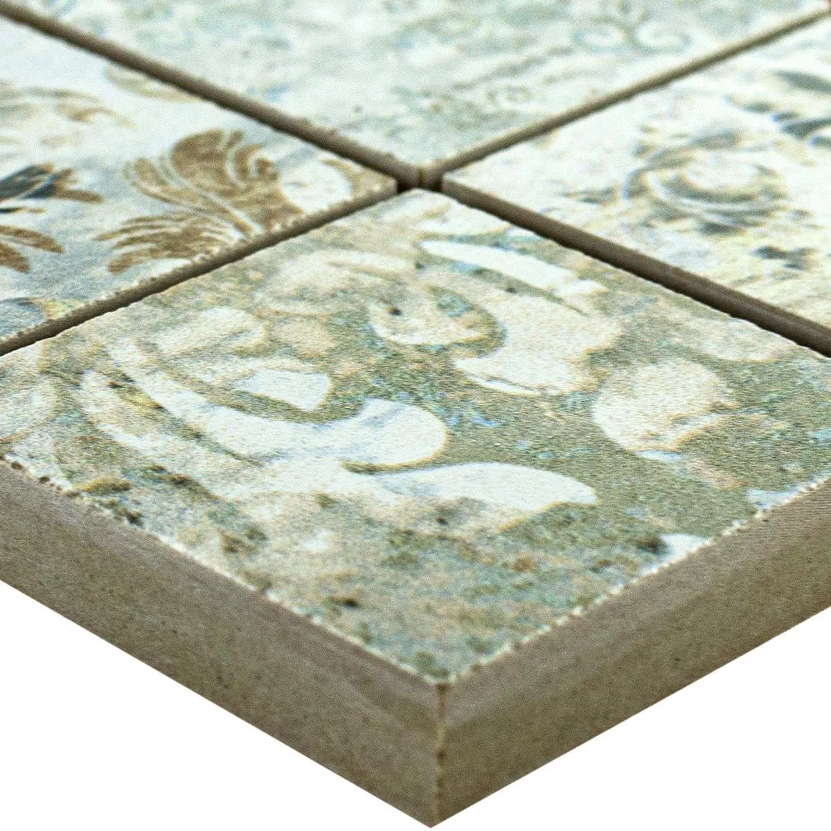 Sample Ceramic Mosaic Tiles Bellona Effect Light Colored