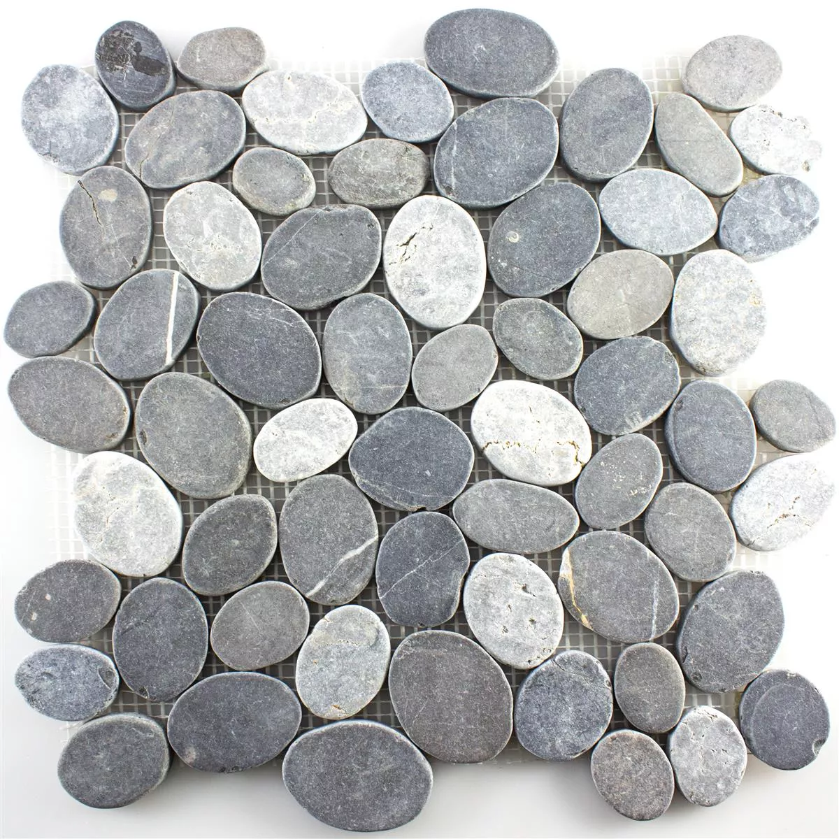 Sample Pebble Mosaic Tiles Leoben Anthracite Grey