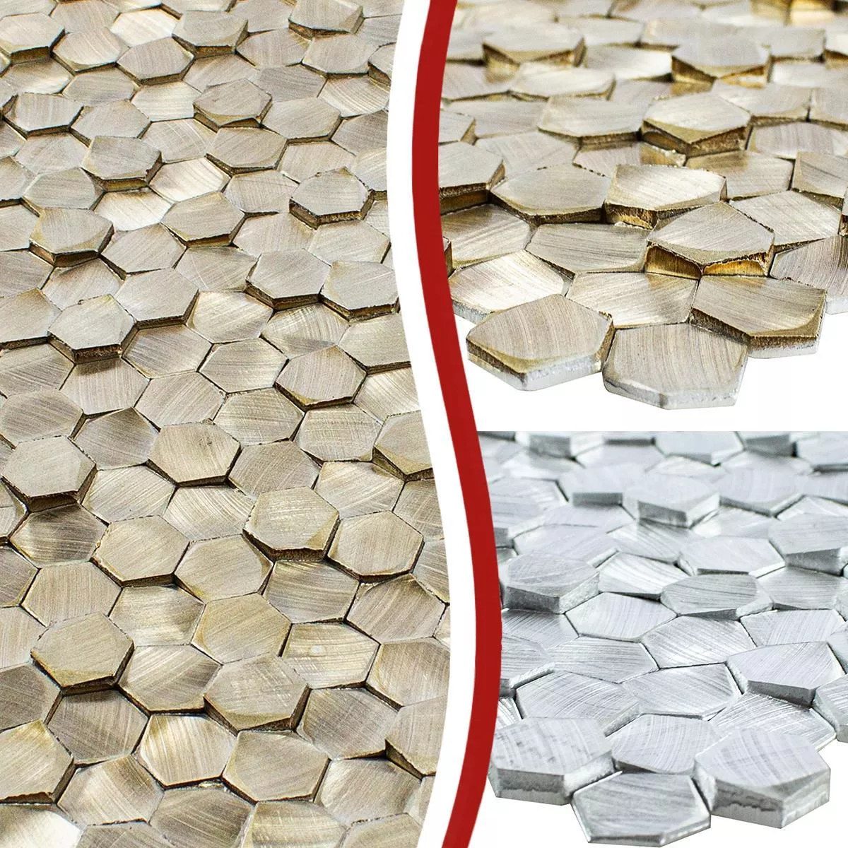 Aluminium Metal Mosaic Tiles McAllen