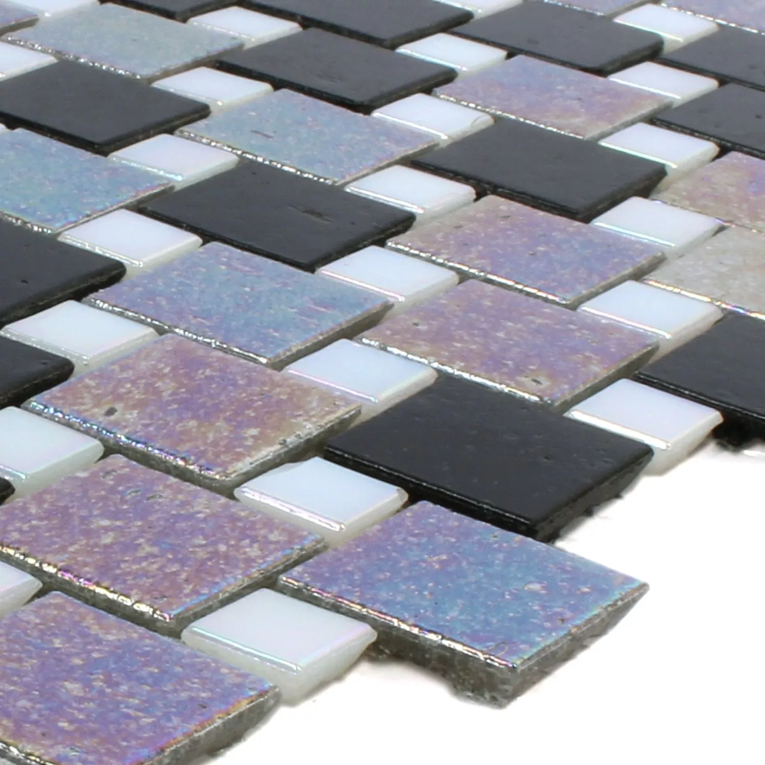 Mosaic Tiles Glass Tahiti Grey Black Mosaic Tiles Glass Tahiti Grey Black