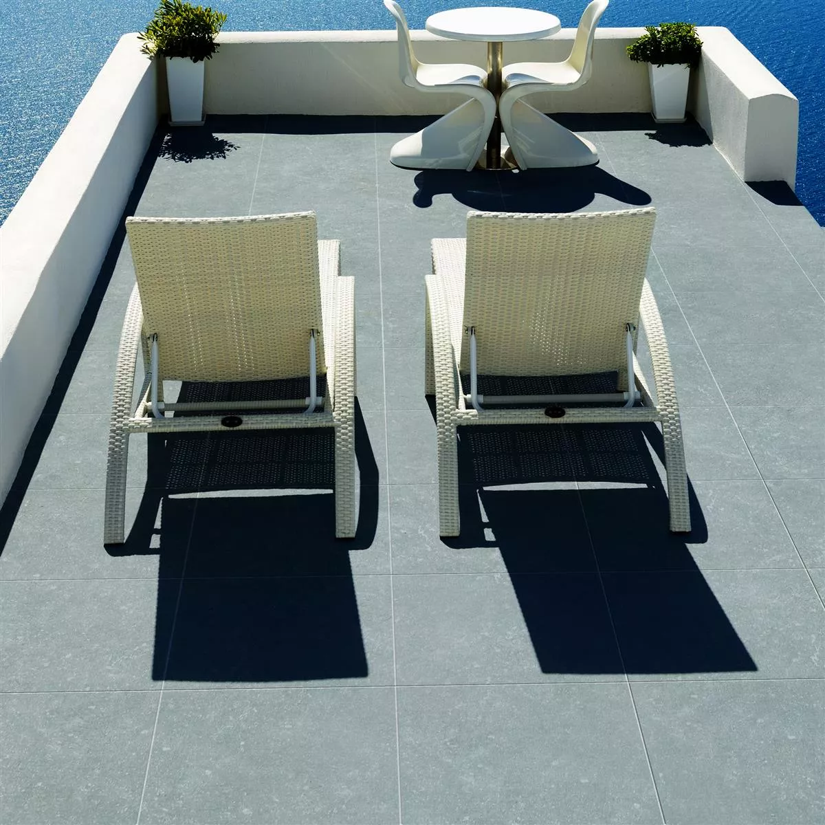 Sample Terrace Tiles Wilhelm Bluestone Optic Grey 60x60cm