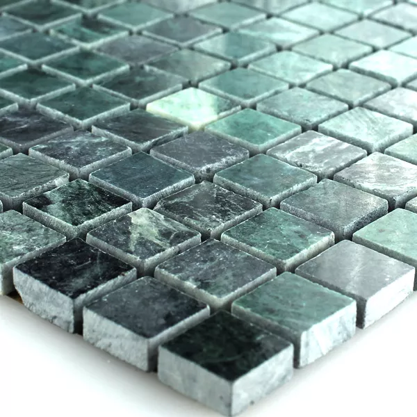 Sample Mosaic Tiles Marble Dark Green Polished