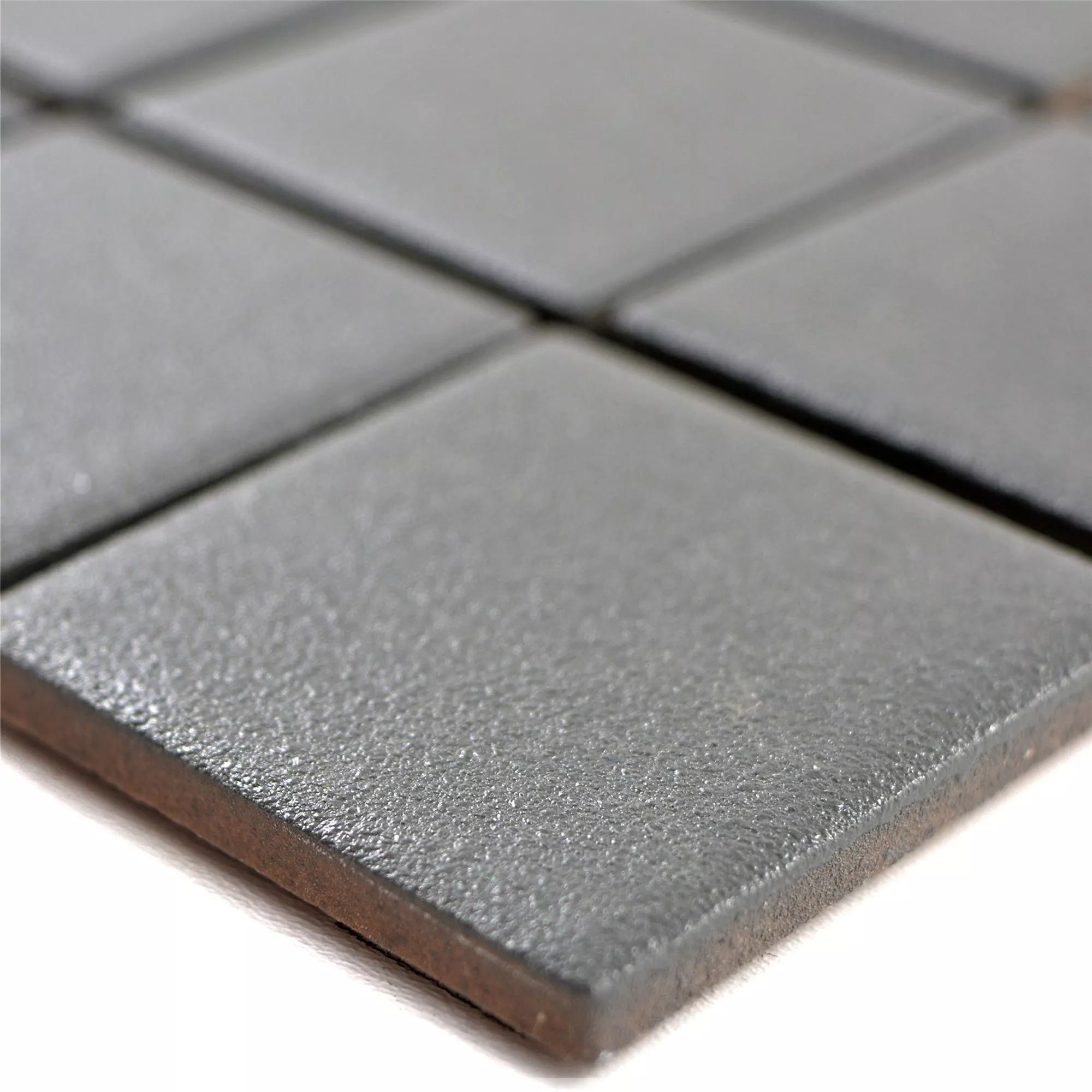 Sample Ceramic Mosaic Tiles Shalin Non-Slip R10 Grey Q48