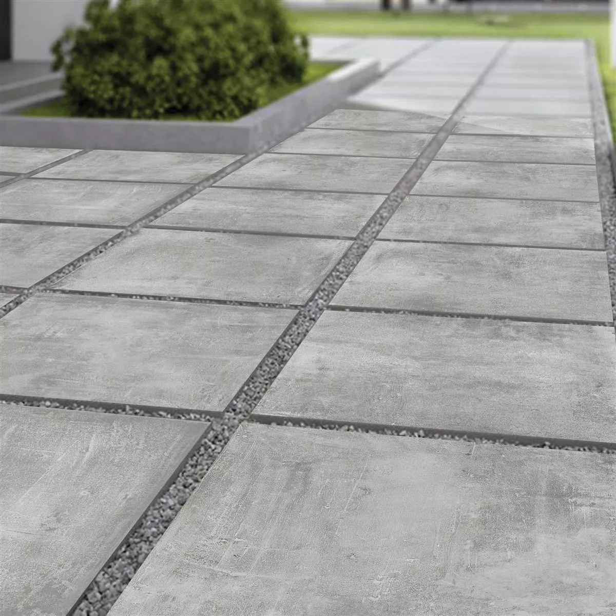 Terrace Tiles Beton Optic Sunfield Grey 60x60cm