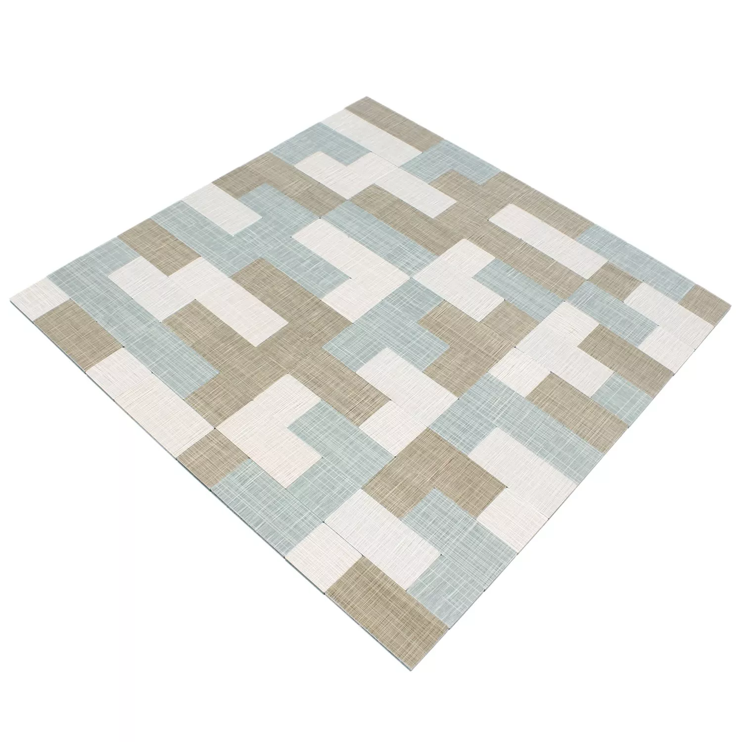 Sample Mosaic Tiles Textile Optic Metal Self Adhesive Taxco Kombi
