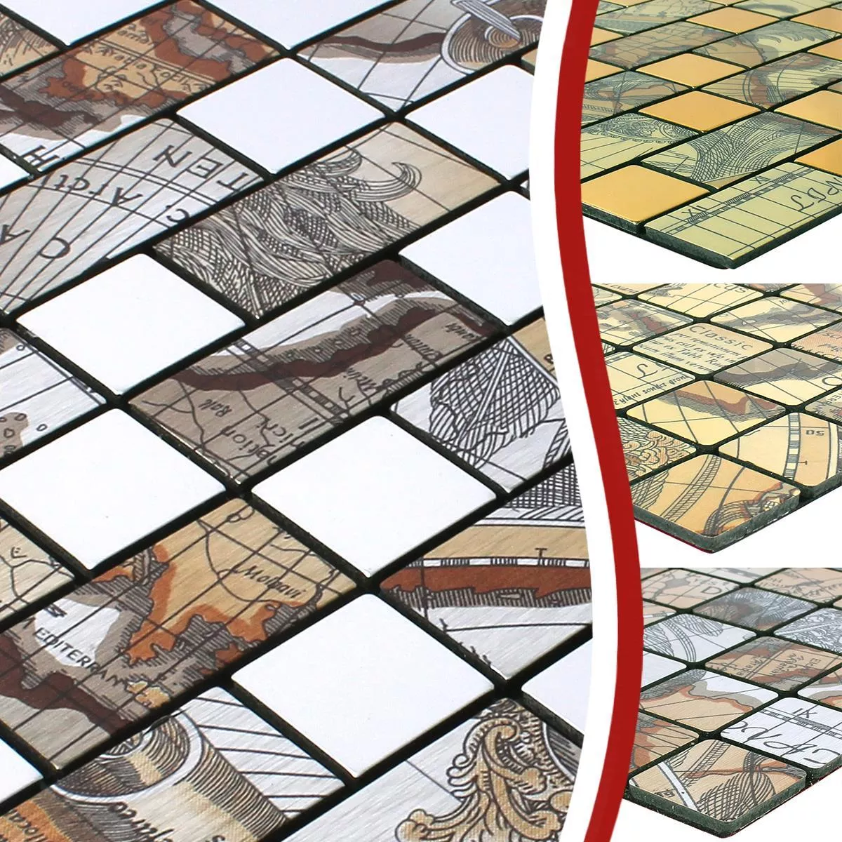 Mosaic Tiles Self Adhesive Pinta