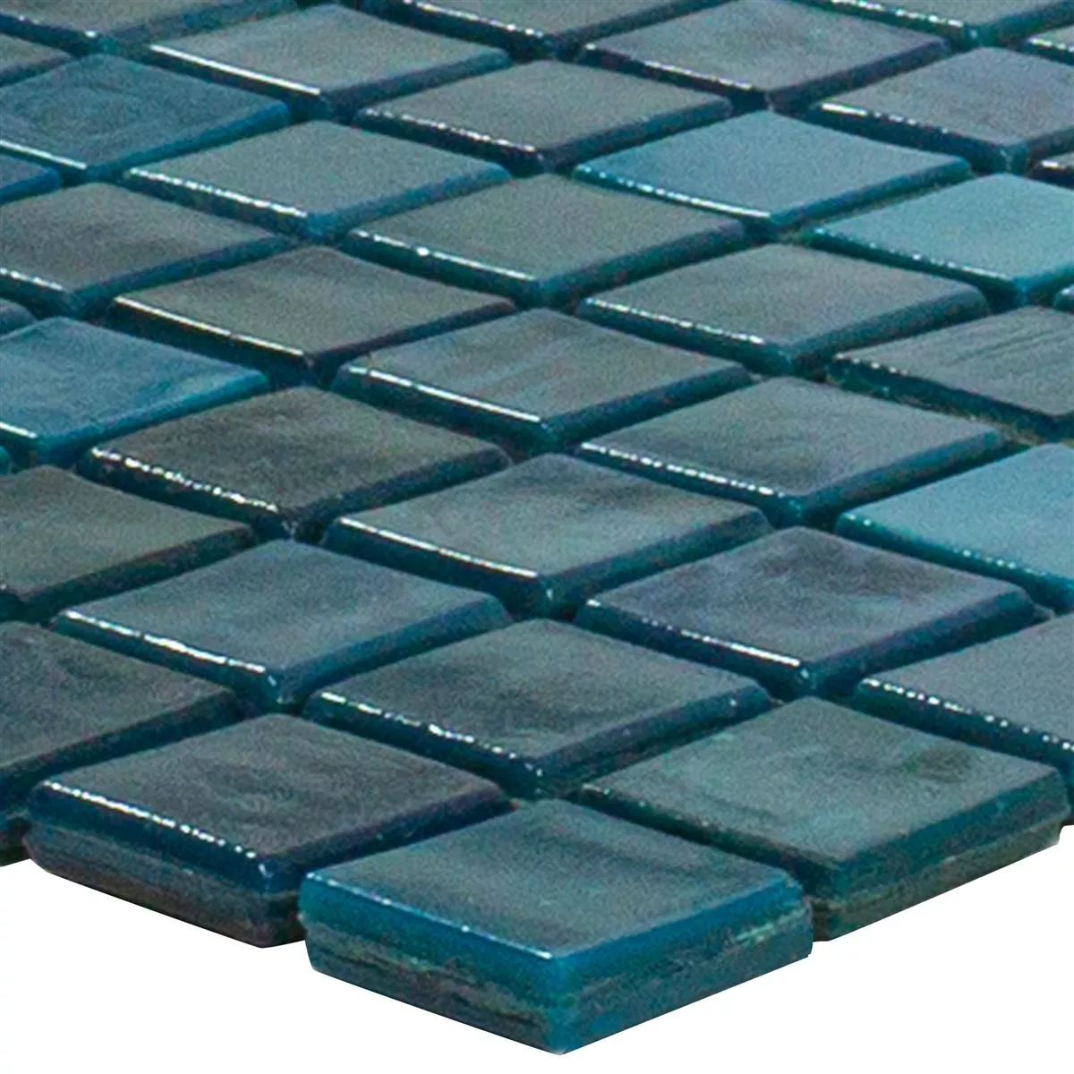 Sample Glass Mosaic Tiles New River Azur Blue Mix
