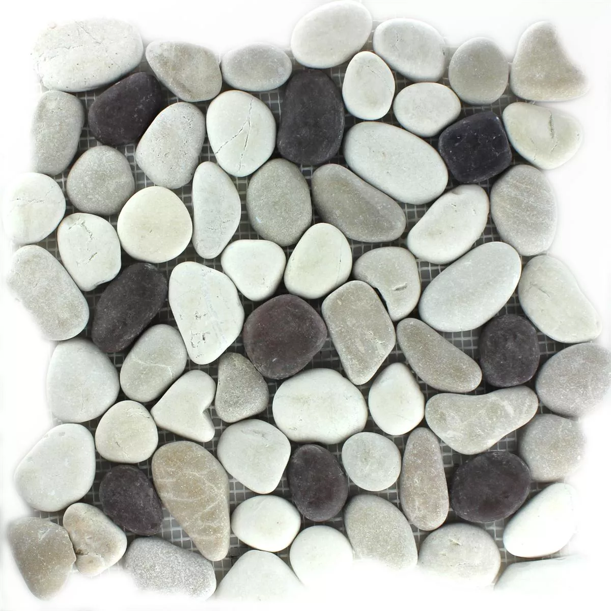 Mosaic Tiles River Pebbles White Beige Pink Mosaic Tiles River Pebbles White Beige Pink