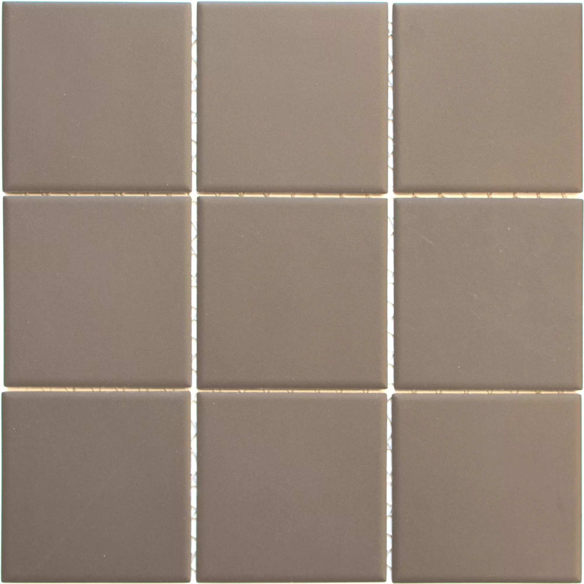 Sample Ceramic Mosaic Miranda Brown Non-Slip Unglazed Q97