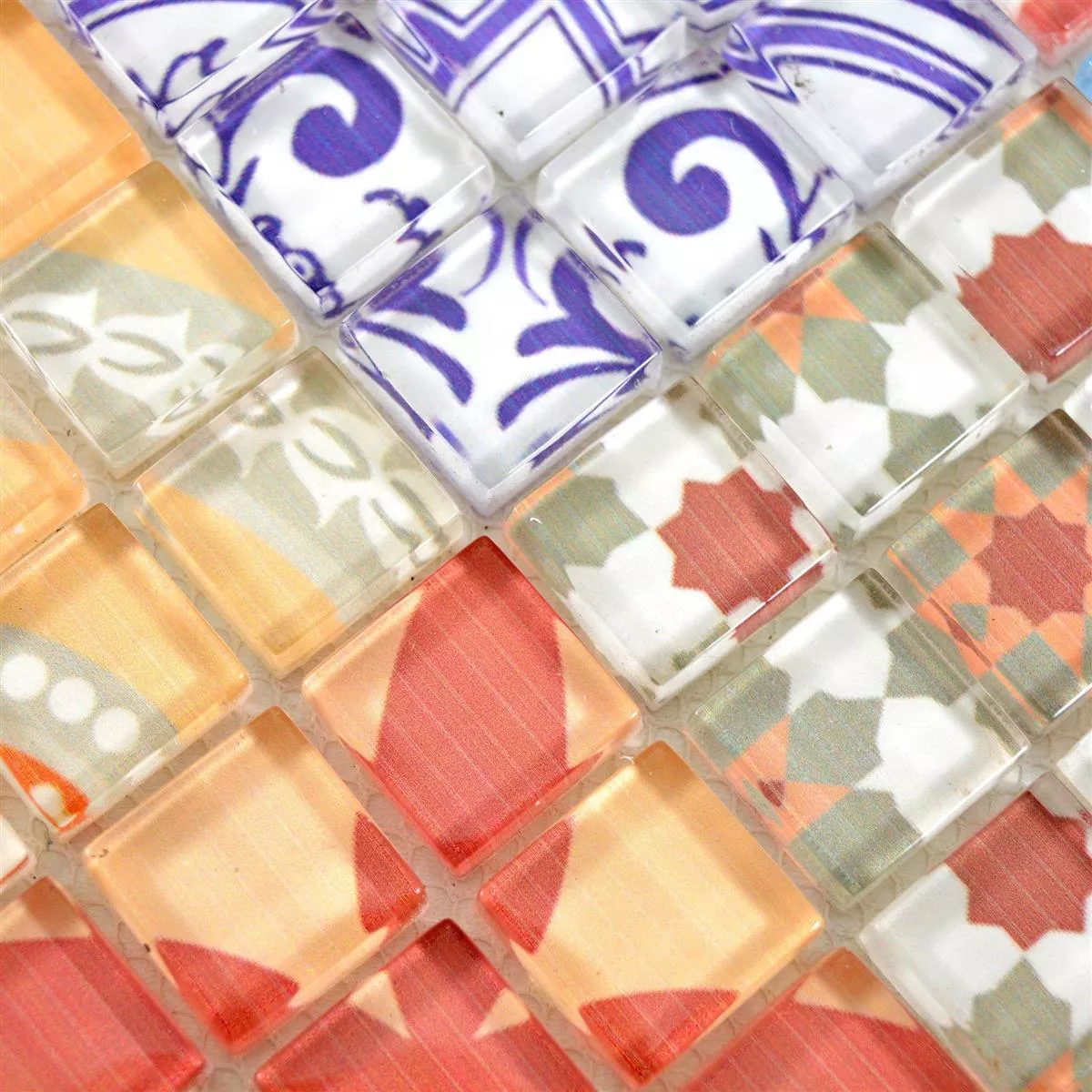 Glass Mosaic Retrotiles Noya Vintage Colored