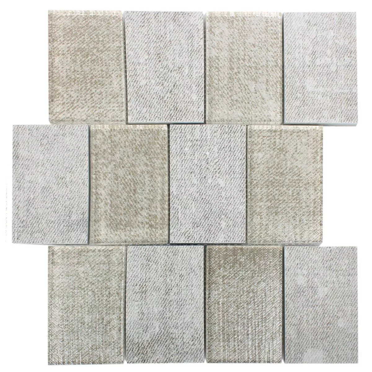Mosaic Tiles Glass Ceramic Mix Brilon Beige Mosaic Tiles Glass Ceramic Mix Brilon Beige