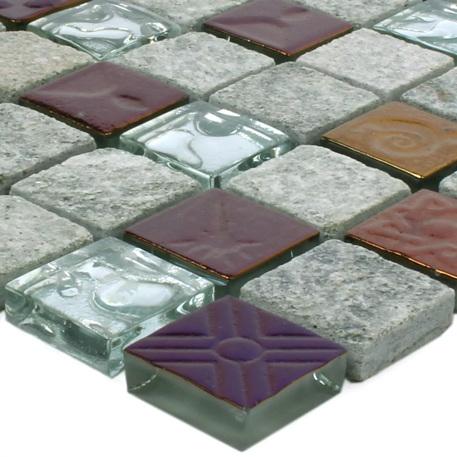Mosaic Tiles Sheldrake Grey Silver Mosaic Tiles Sheldrake Grey Silver