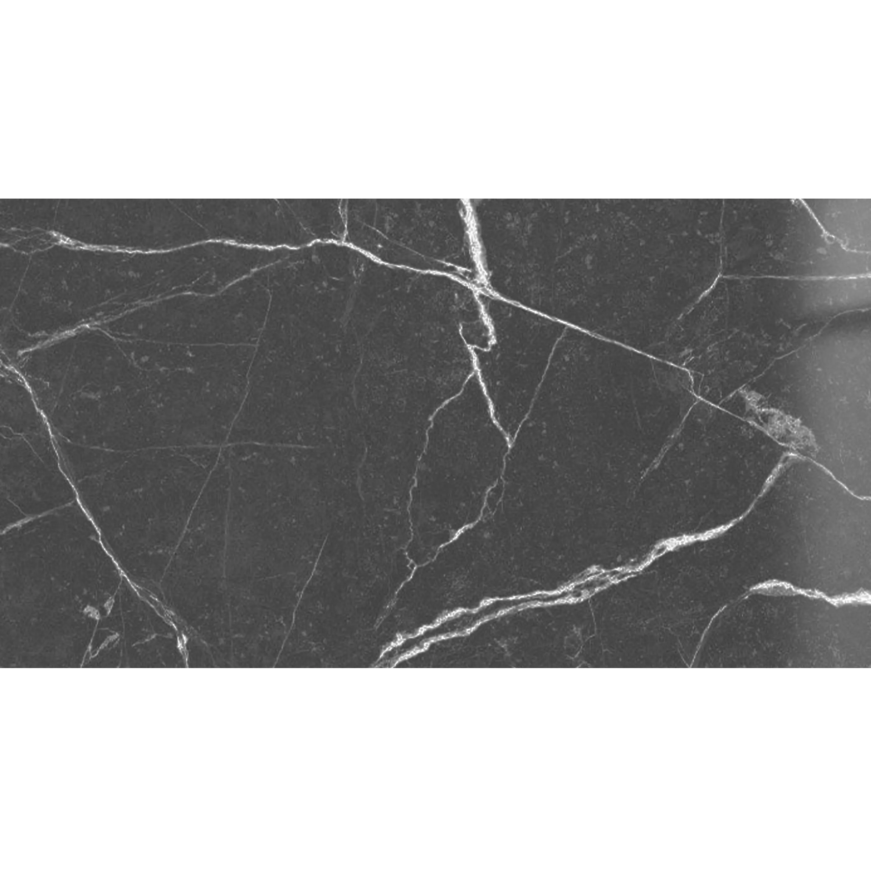 Floor Tiles Santana Marble Optic Polished Dark Grey 30x60cm