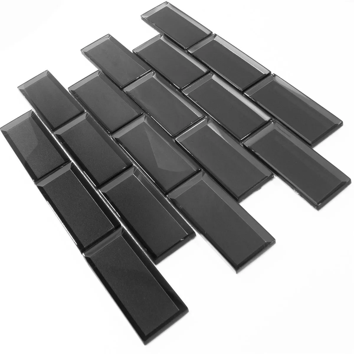 Sample Glass Mosaic Tiles San Marino Anthracite