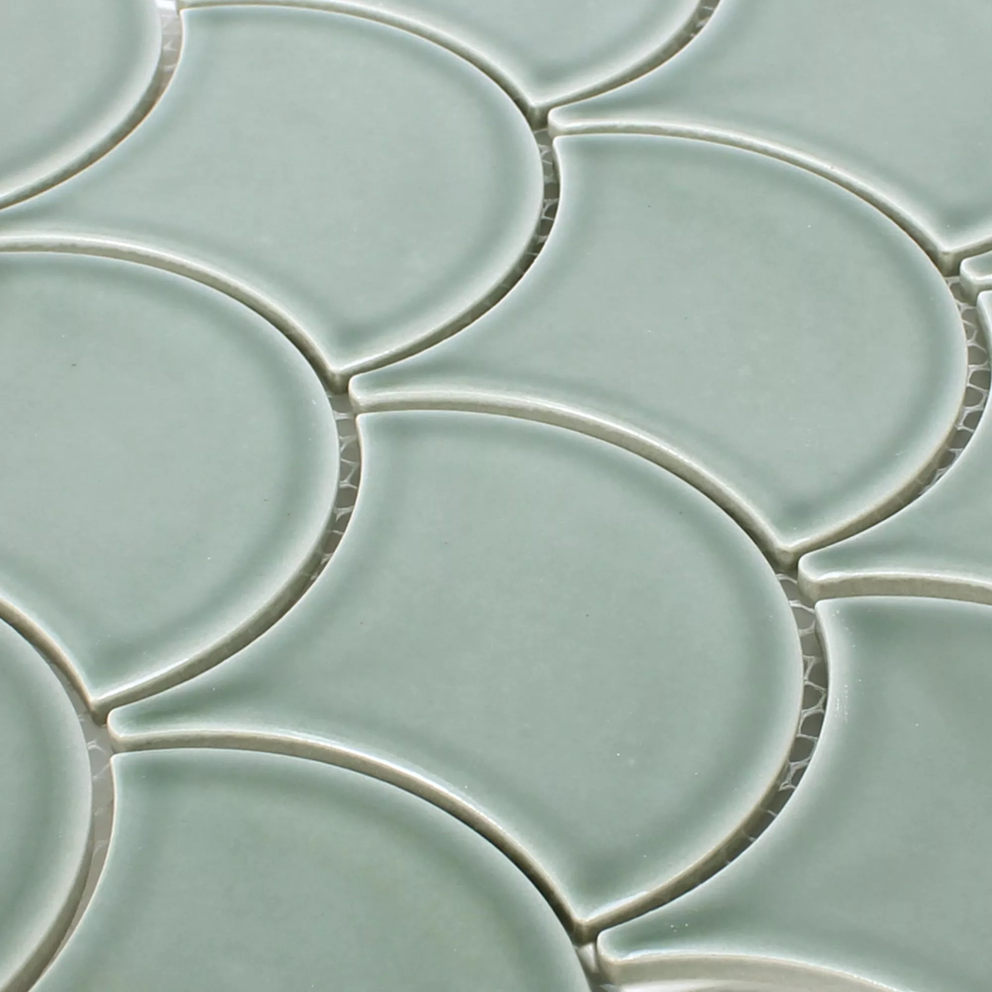 Sample Ceramic Mosaic Tiles Madison Green