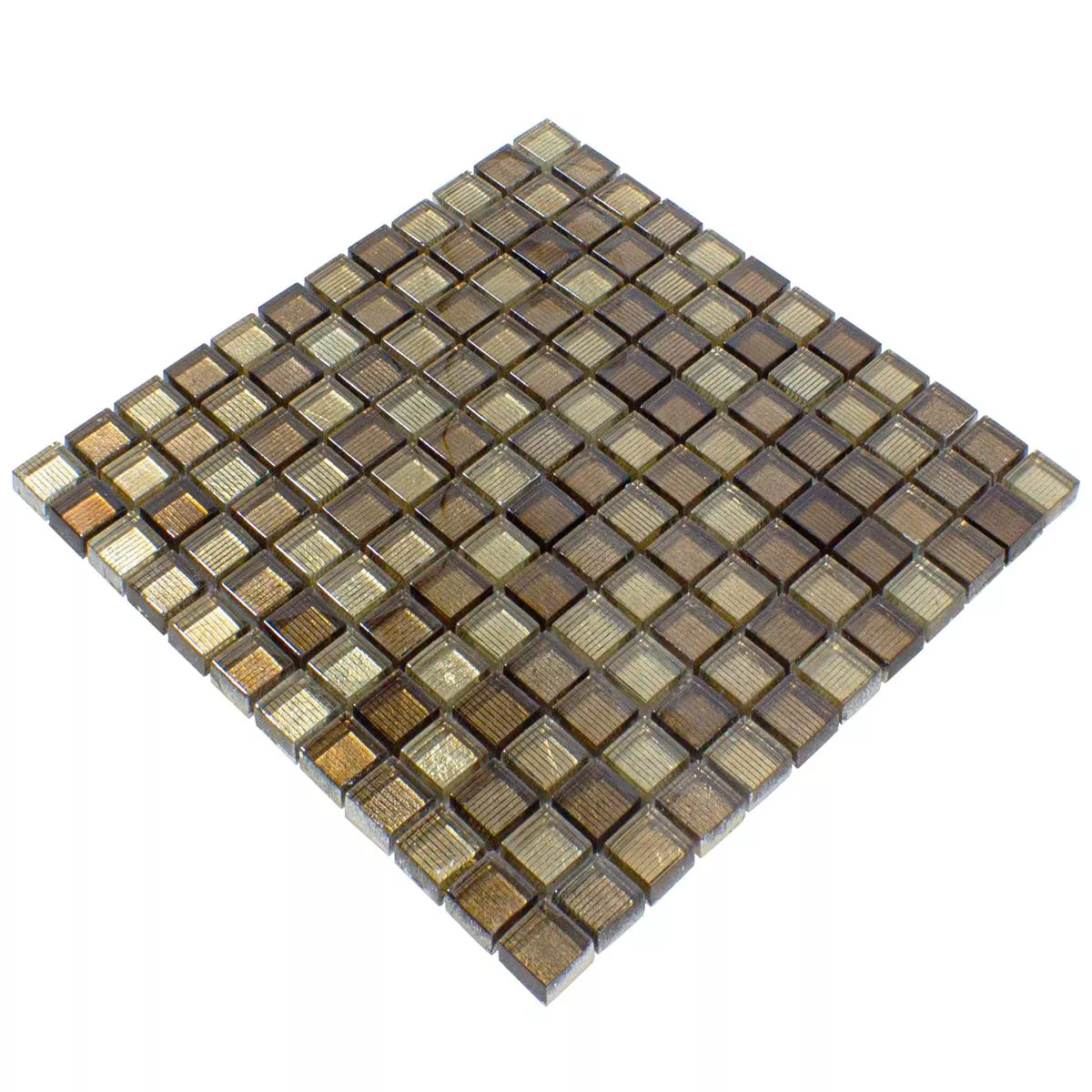 Sample Glass Mosaic Tiles Tyson Structured Bronze