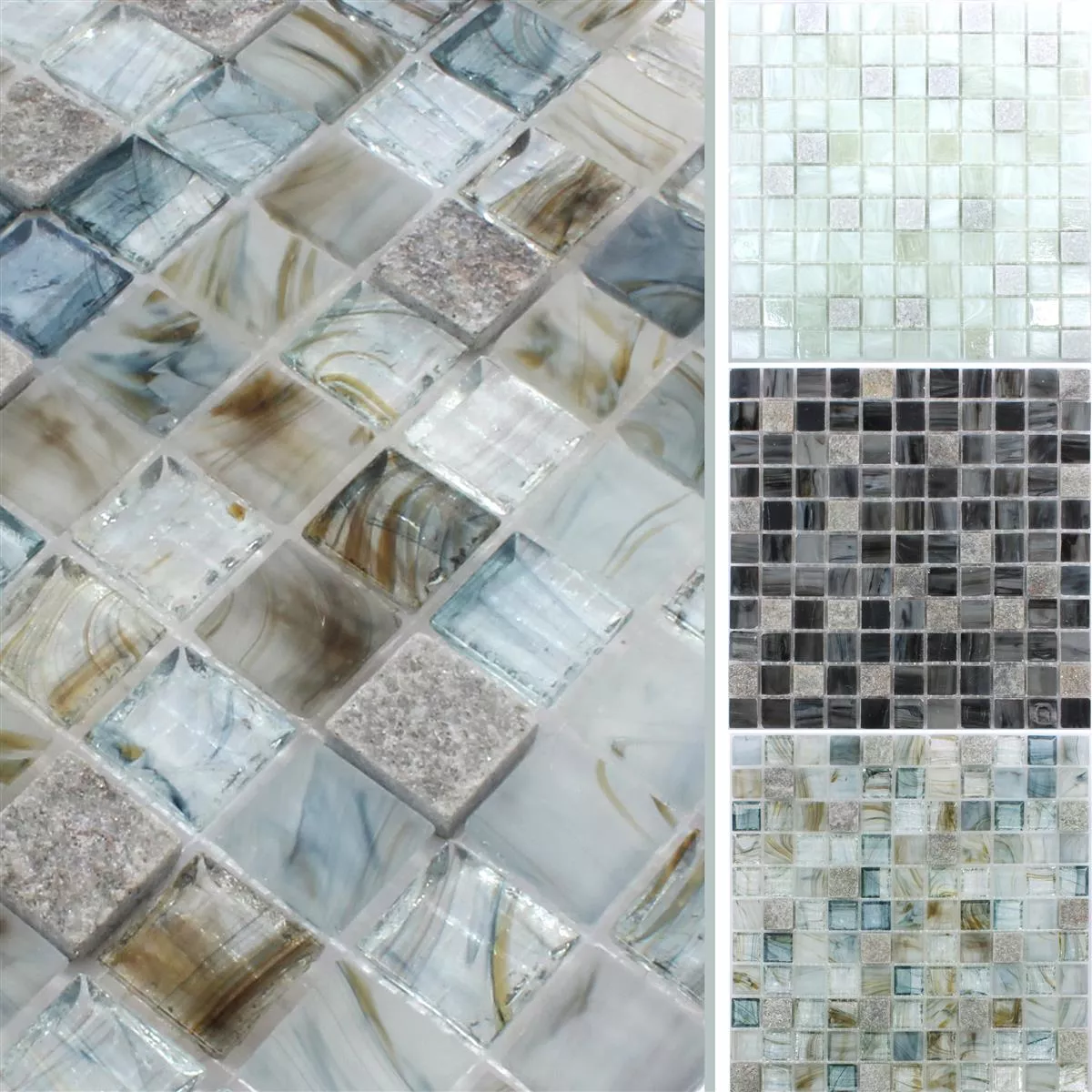 Sample Glass Natural Stone Mosaic Tiles Daily Rush 