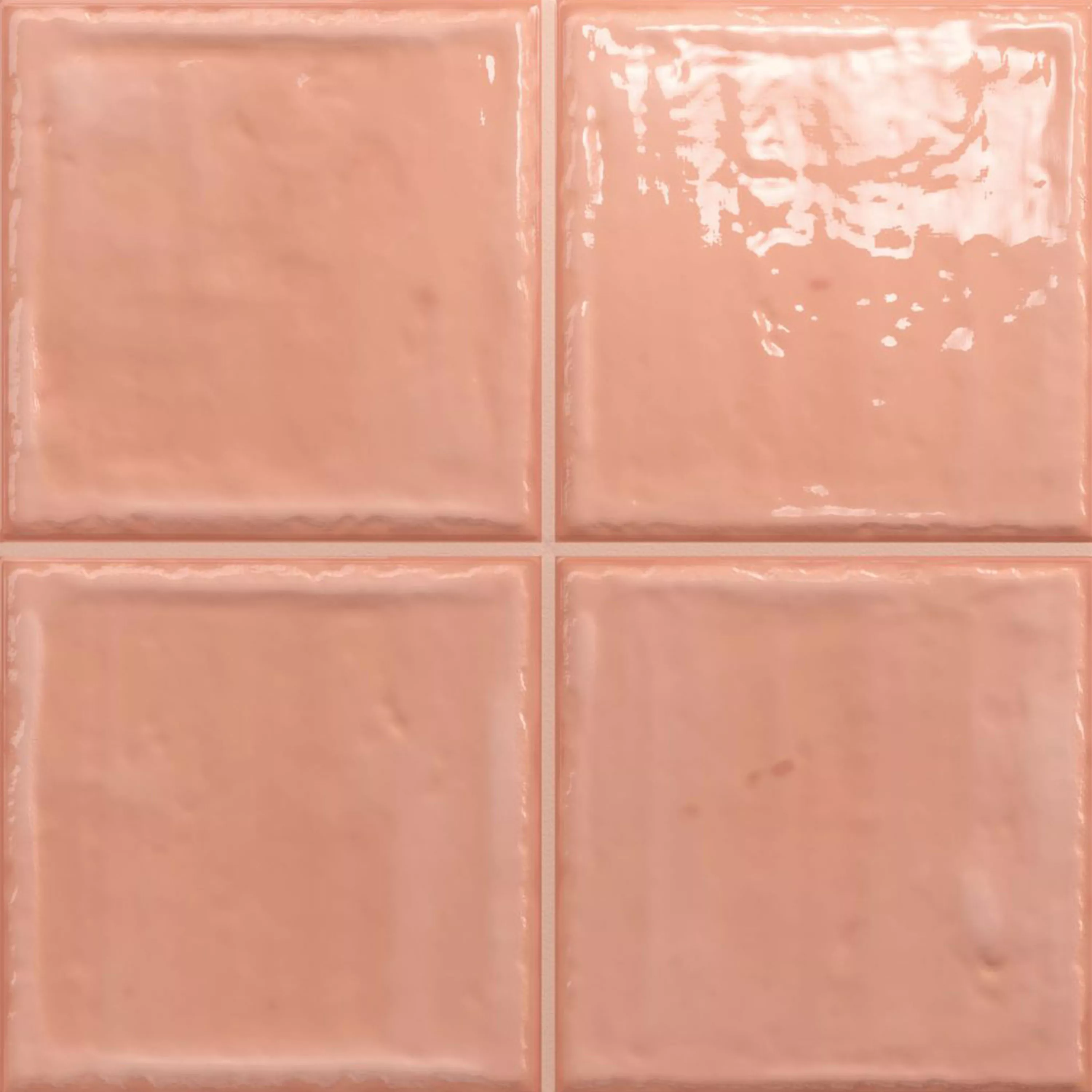 Wall Tiles Verbania Glossy Waved Pink 20x20cm