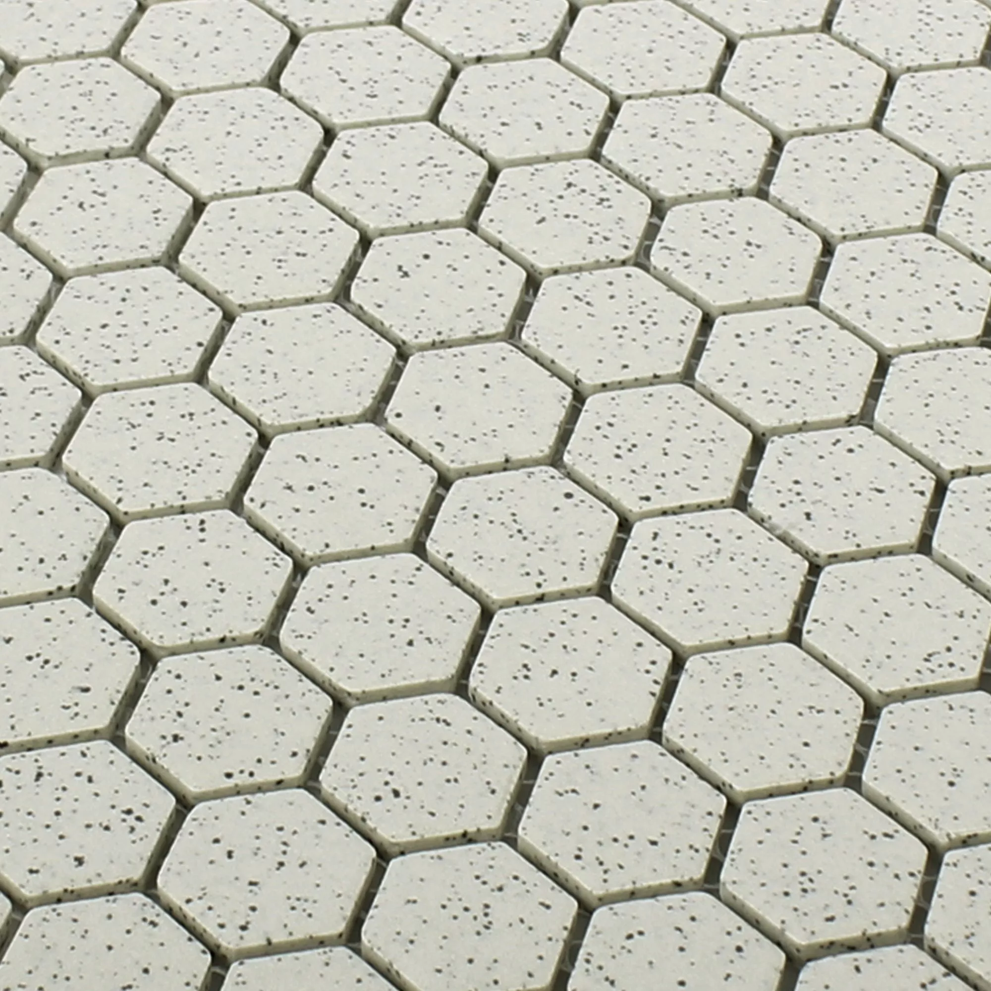 Sample Ceramic Mosaic Tiles Luanda Beige Hexagon