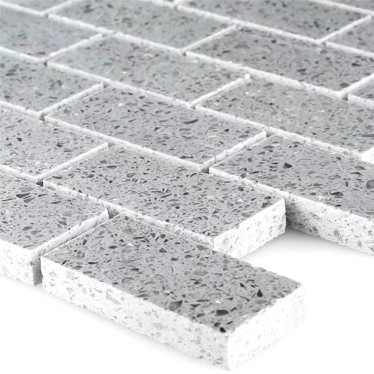 Mosaic Tiles Resin Quartz Grey Mosaic Tiles Resin Quartz Grey