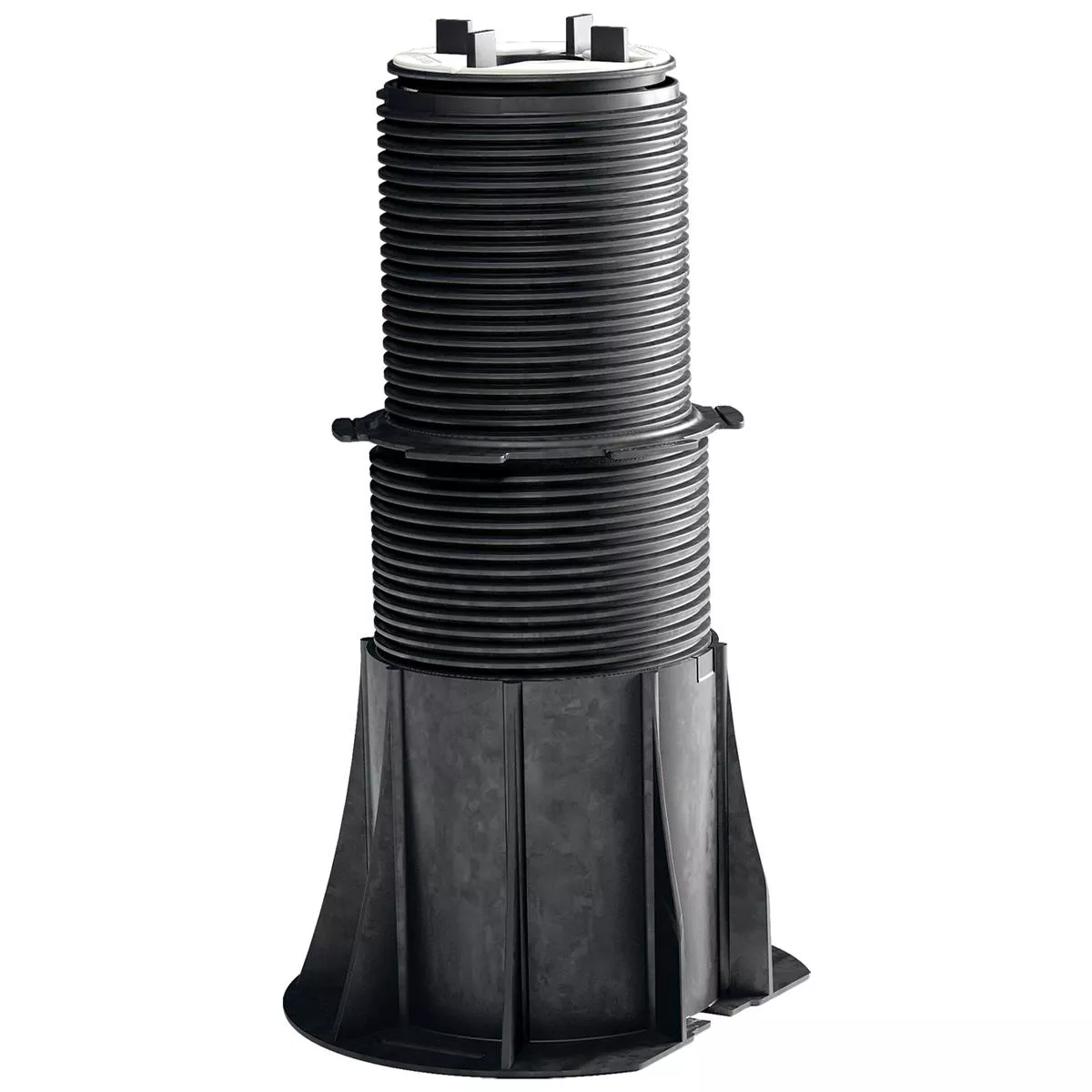 Adjustable pedestal black 15.5 - 42 cm