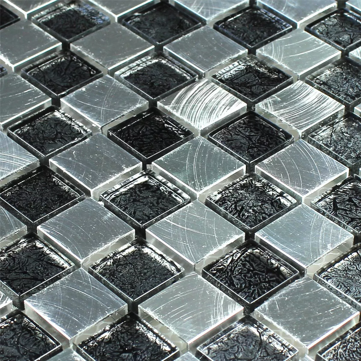 Sample Mosaic Tiles Metal Glass Chess Board 