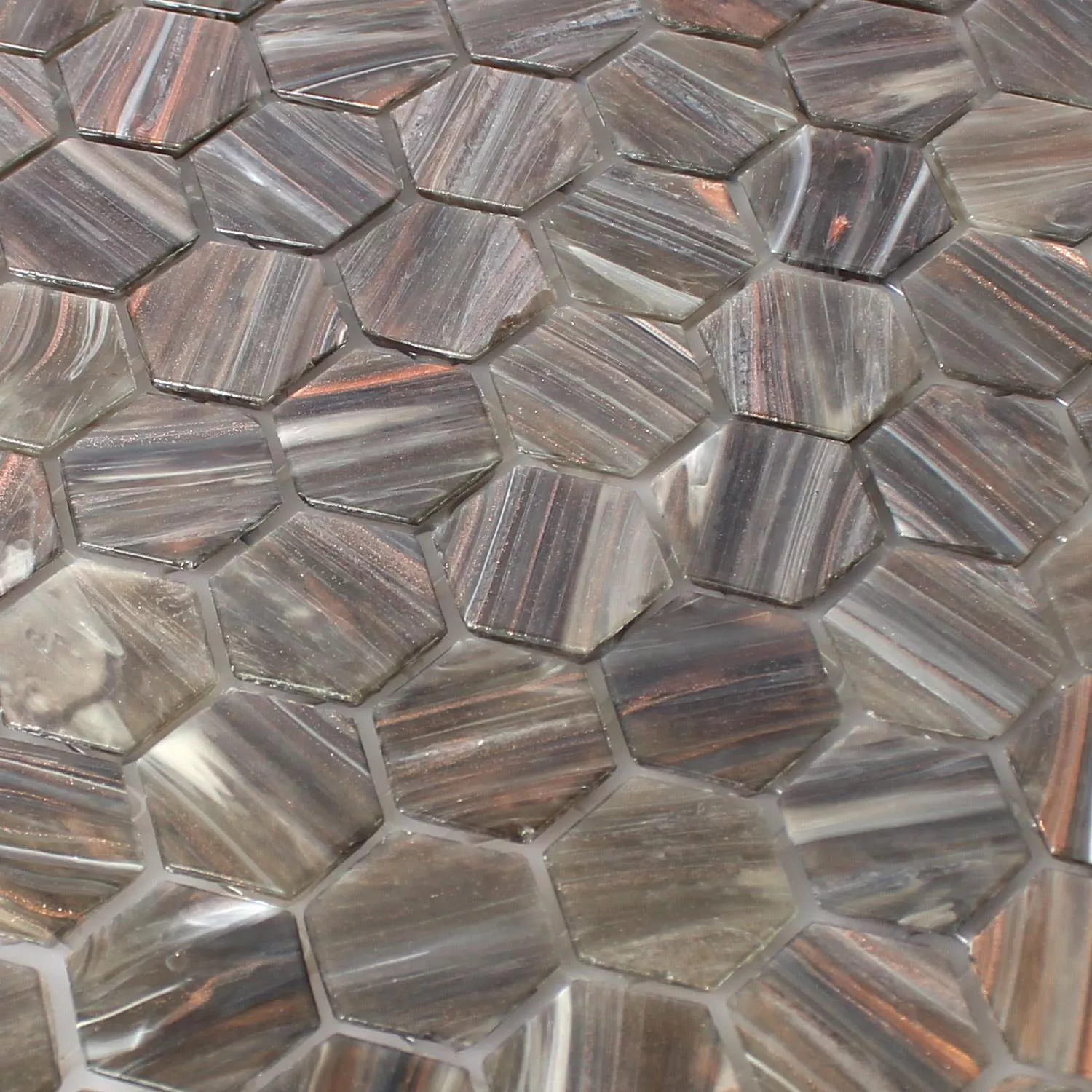Mosaic Tiles Trend-Vi Glass Hexagonal 218