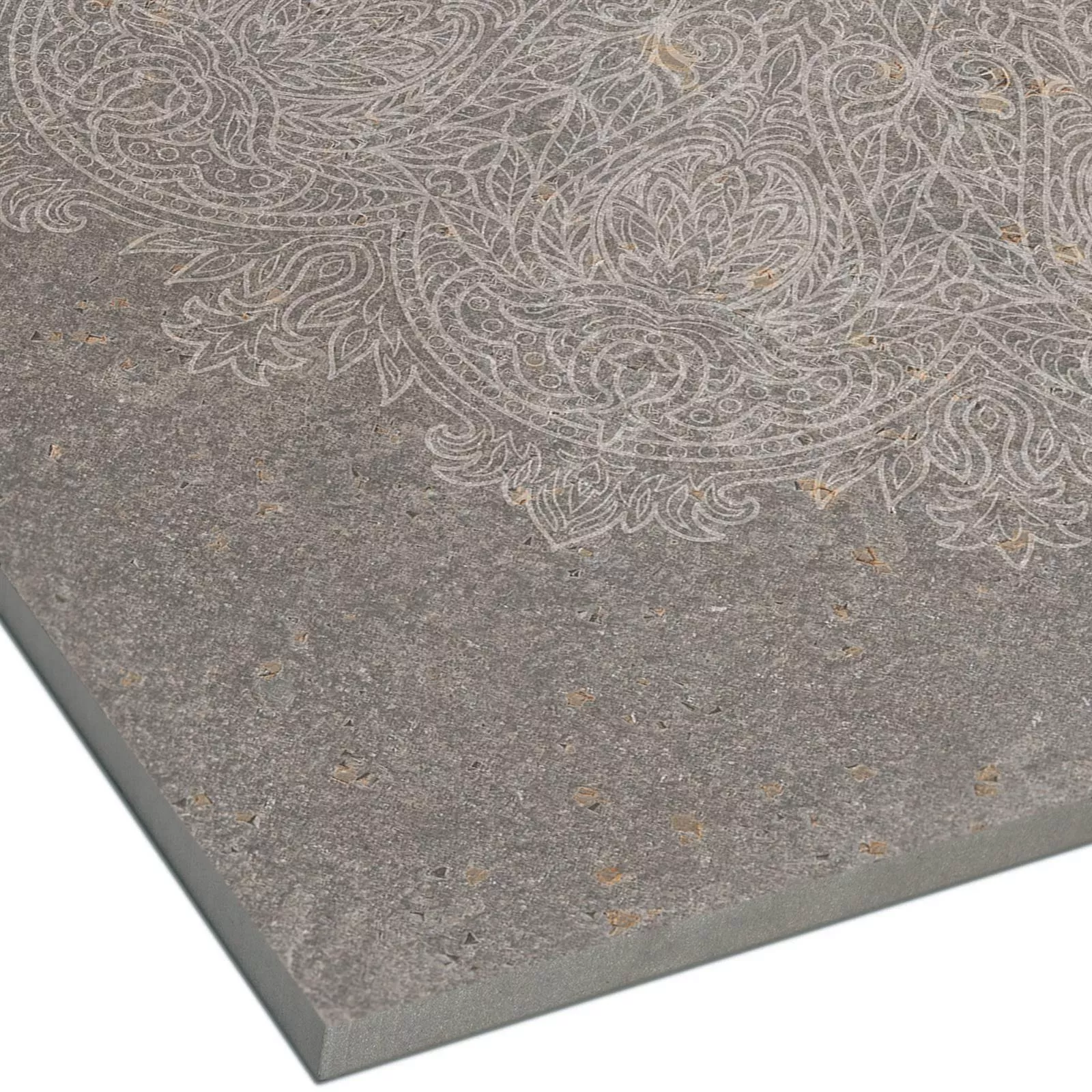 Floor Tiles Stone Optic Horizon Brown Decor Mandala