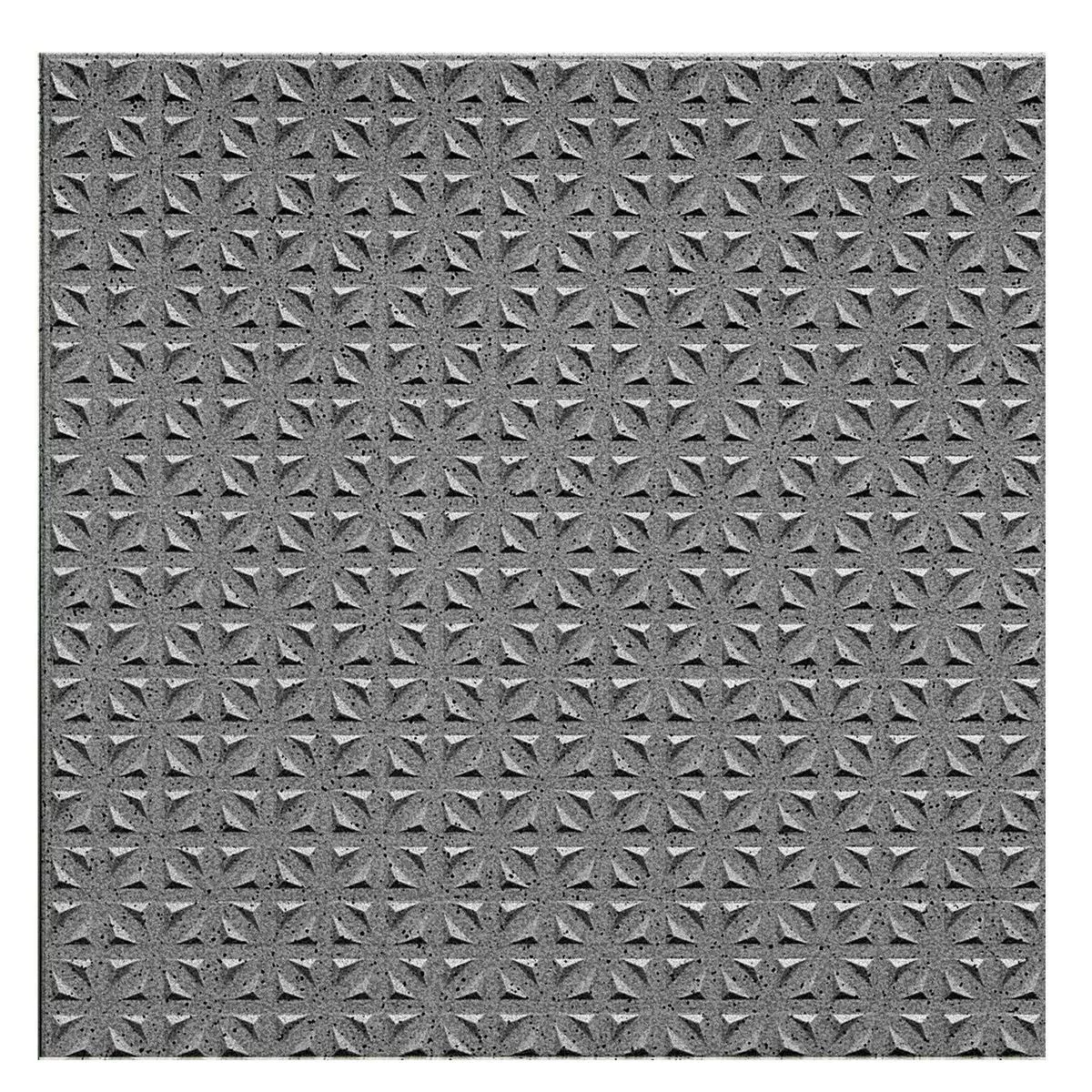 Floor Tiles Fine Grain R12/V4 Anthracite Mat 15x15cm