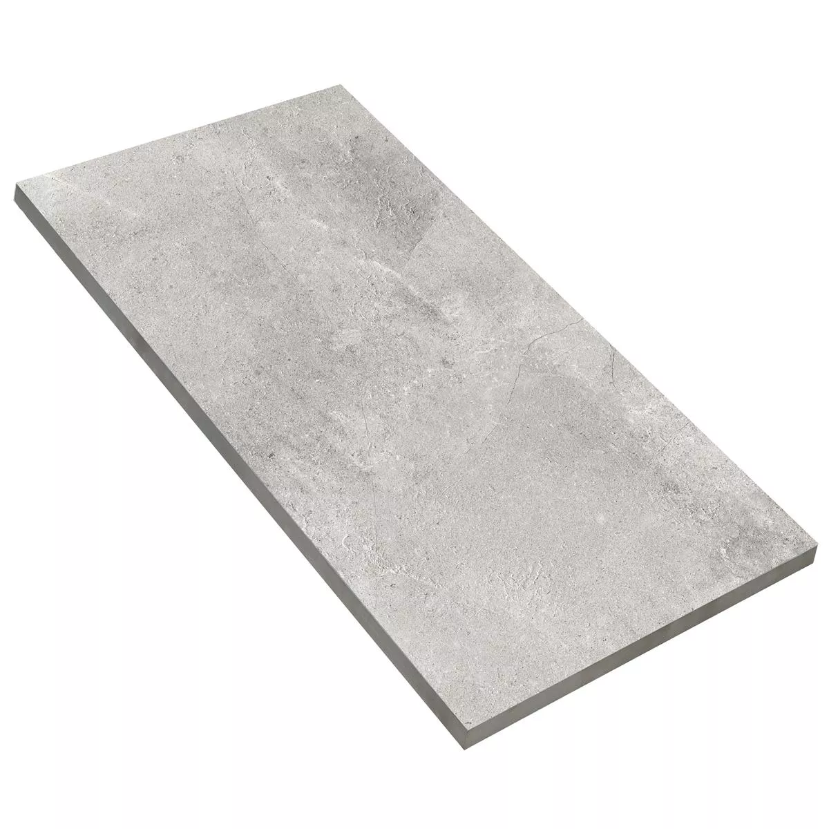 Floor Tiles Bangui Stone Optic 60x120cm Silver