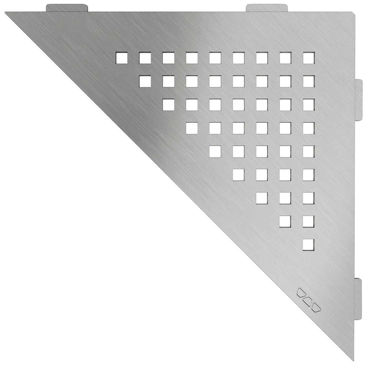 Wall shelf shower shelf Schlüter triangle 21x21cm square stainless steel