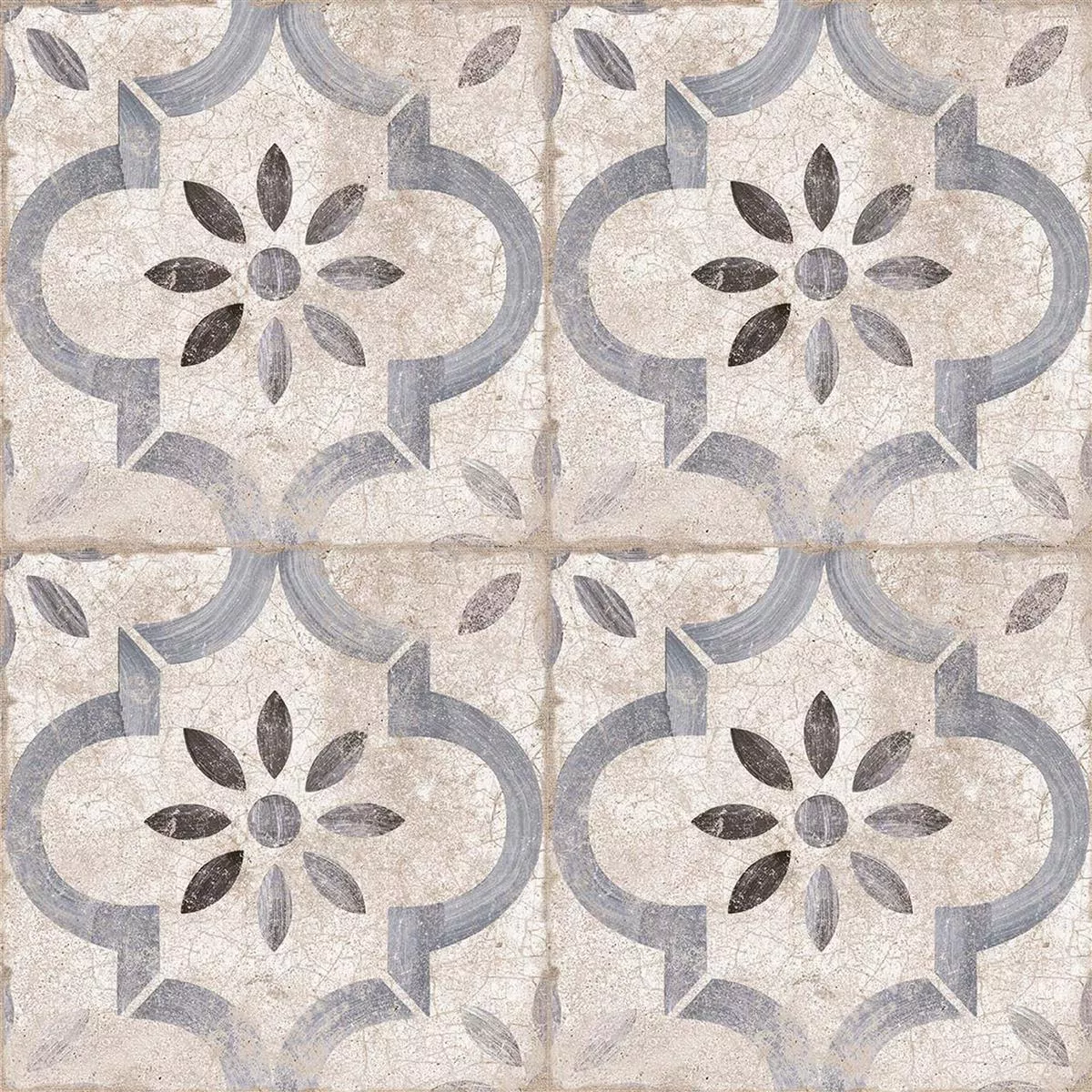 Porcelain Stoneware Tiles Allora Decor Blue 22,5 x 22,5cm