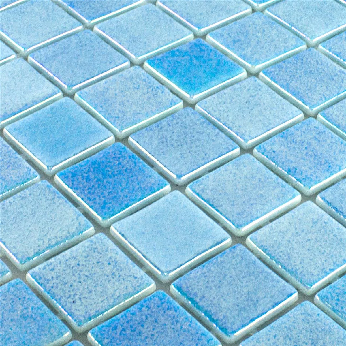 Sample Glass Swimming Pool Mosaic McNeal Light Blue 38