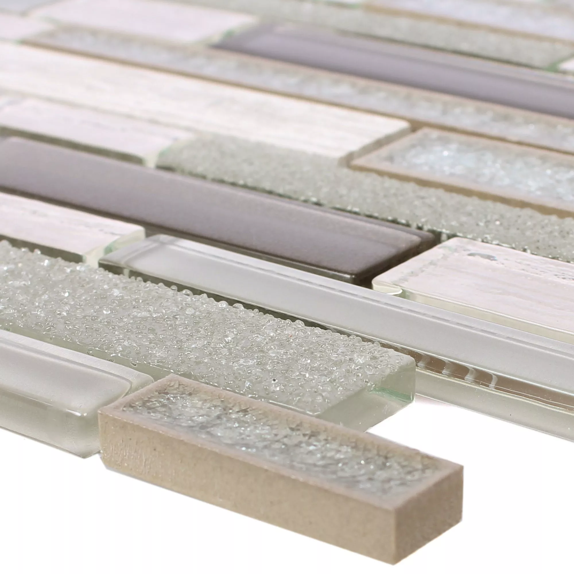 Glass Natural Stone Ceramic Mosaic Kozan Grey Glass Natural Stone Ceramic Mosaic Kozan Grey