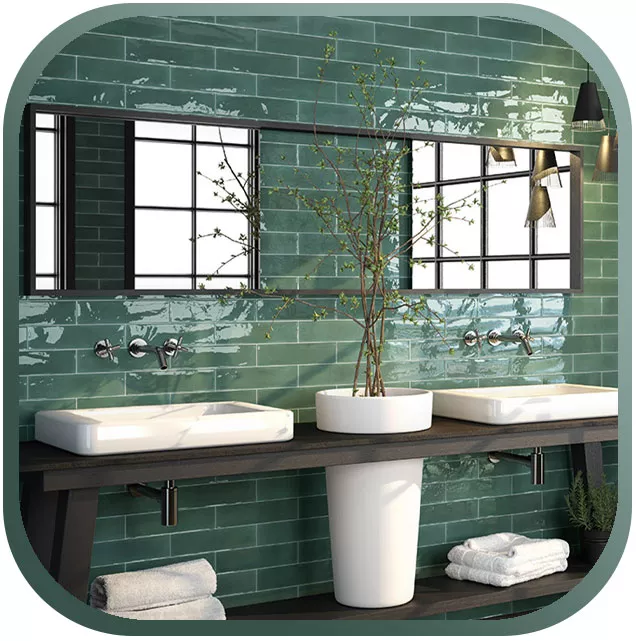 Glossy tiles