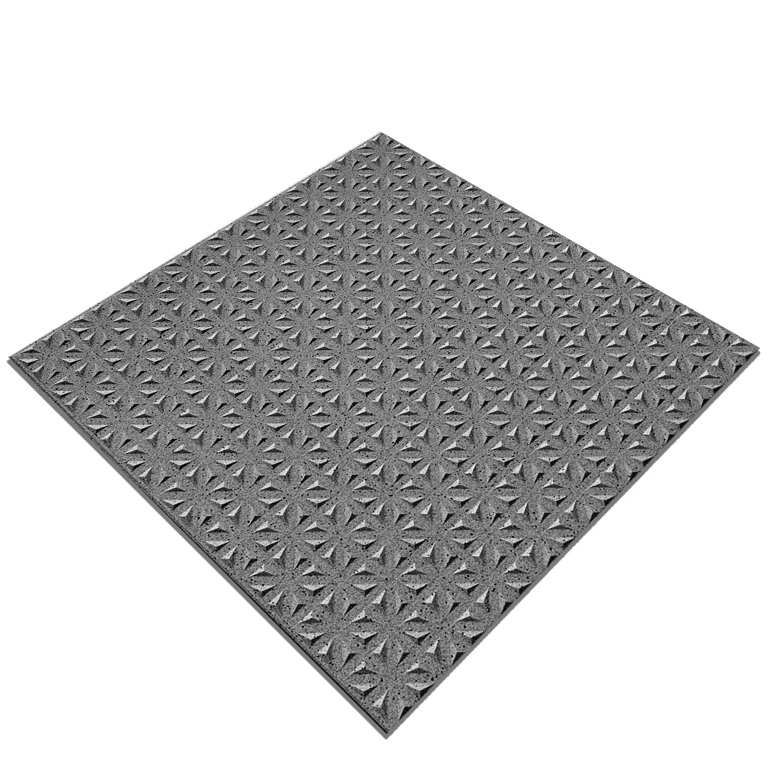 Floor Tiles Fine Grain R12/V4 Anthracite Mat 20x20cm
