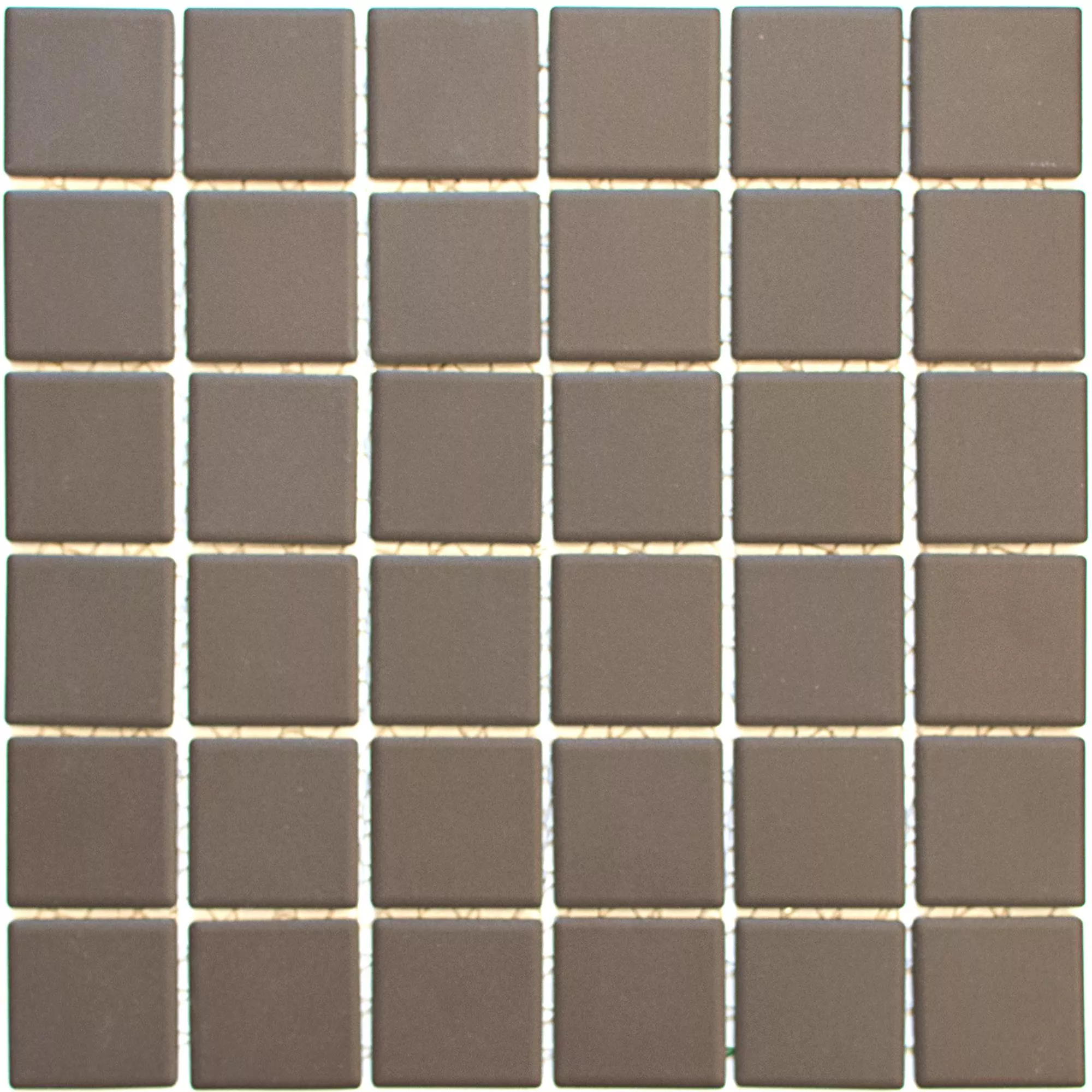 Ceramic Mosaic Miranda Brown Non-Slip Unglazed Q47