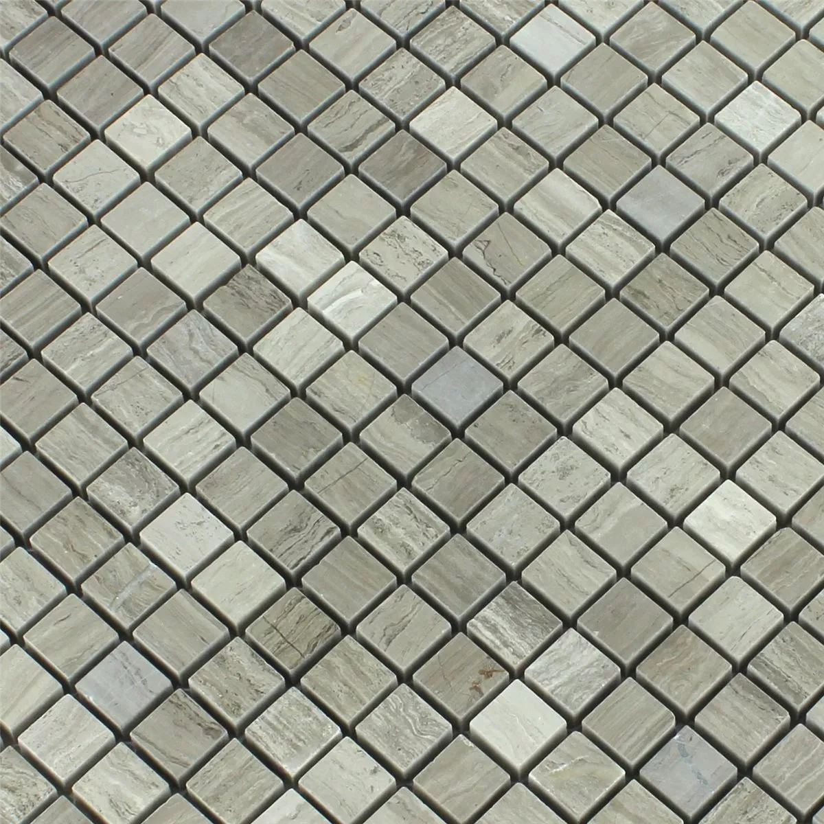 Sample Mosaic Tiles Marble  Mud Grey Polished