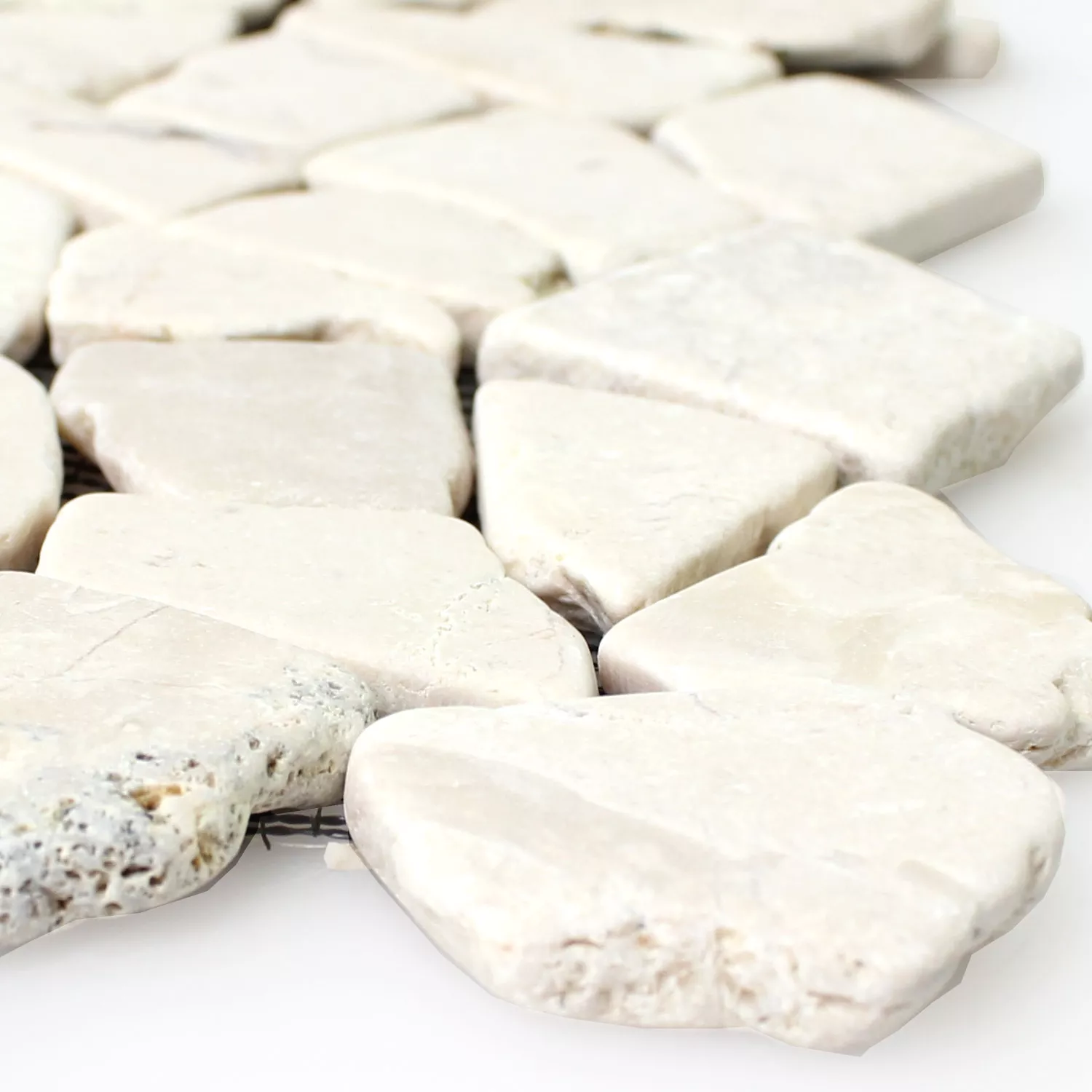 Marble Broken Natural Stone Mosaic Tiles Solares Biancone Marble Broken Natural Stone Mosaic Tiles Solares Biancone